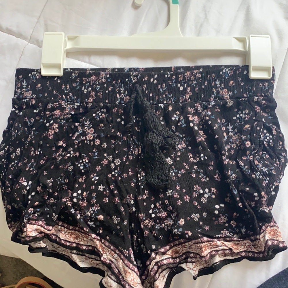 Flowy flower shorts